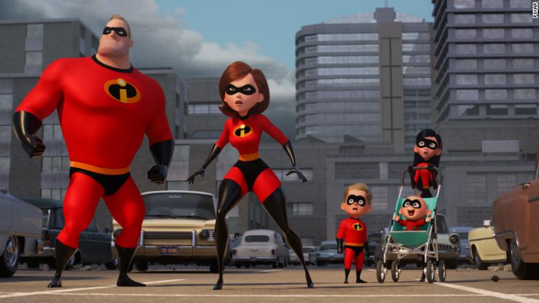 SUPER FAMILY -- In Disney Pixar???s ???Incredibles 2,??? Helen (voice of Holly Hunter) is in the spotlight, while Bob (voice of Craig T. Nelson) navigates the day-to-day heroics of ???normal??? life at home when a new villain hatches a brilliant and dangerous plot that only the Incredibles can overcome together. Also featuring the voices of Sarah Vowell as Violet and Huck Milner as Dash, ???Incredibles 2??? opens in U.S. theaters on June 15, 2018. ??2017 Disney???Pixar. All Rights Reserved.