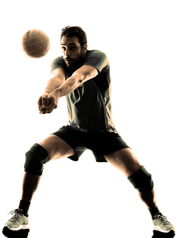Generic male volleyball player