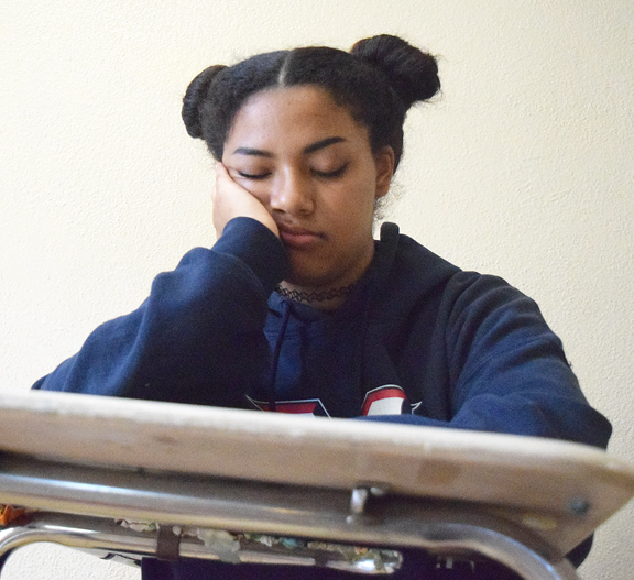 <b>Students like Emma Lobo will continue to stay sleepy due to Governor Brown's veto.</b>