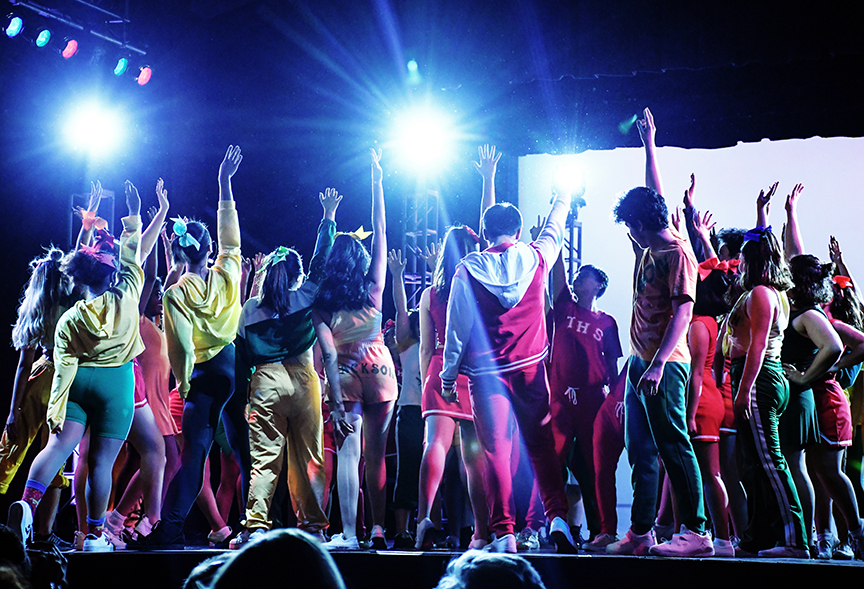 It's the end of the show and the cast of Bring It On takes their curtain call.