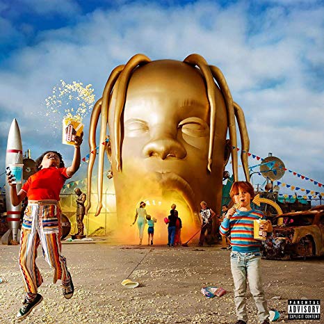 The official cover for Travis Scotts critically acclaimed album ASTROWORLD.