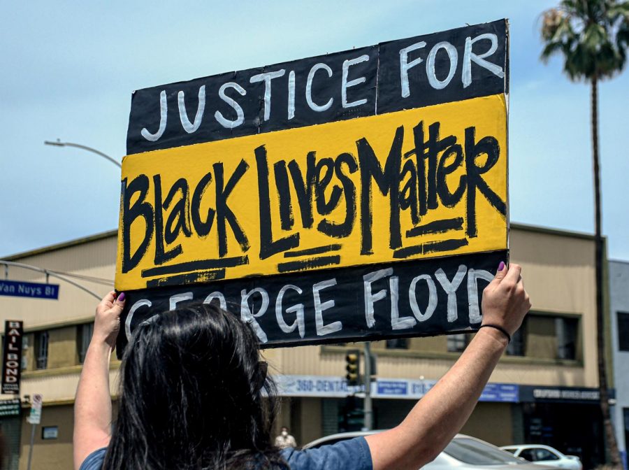 IMAGES: George Floyd protestors at Van Nuys City Hall