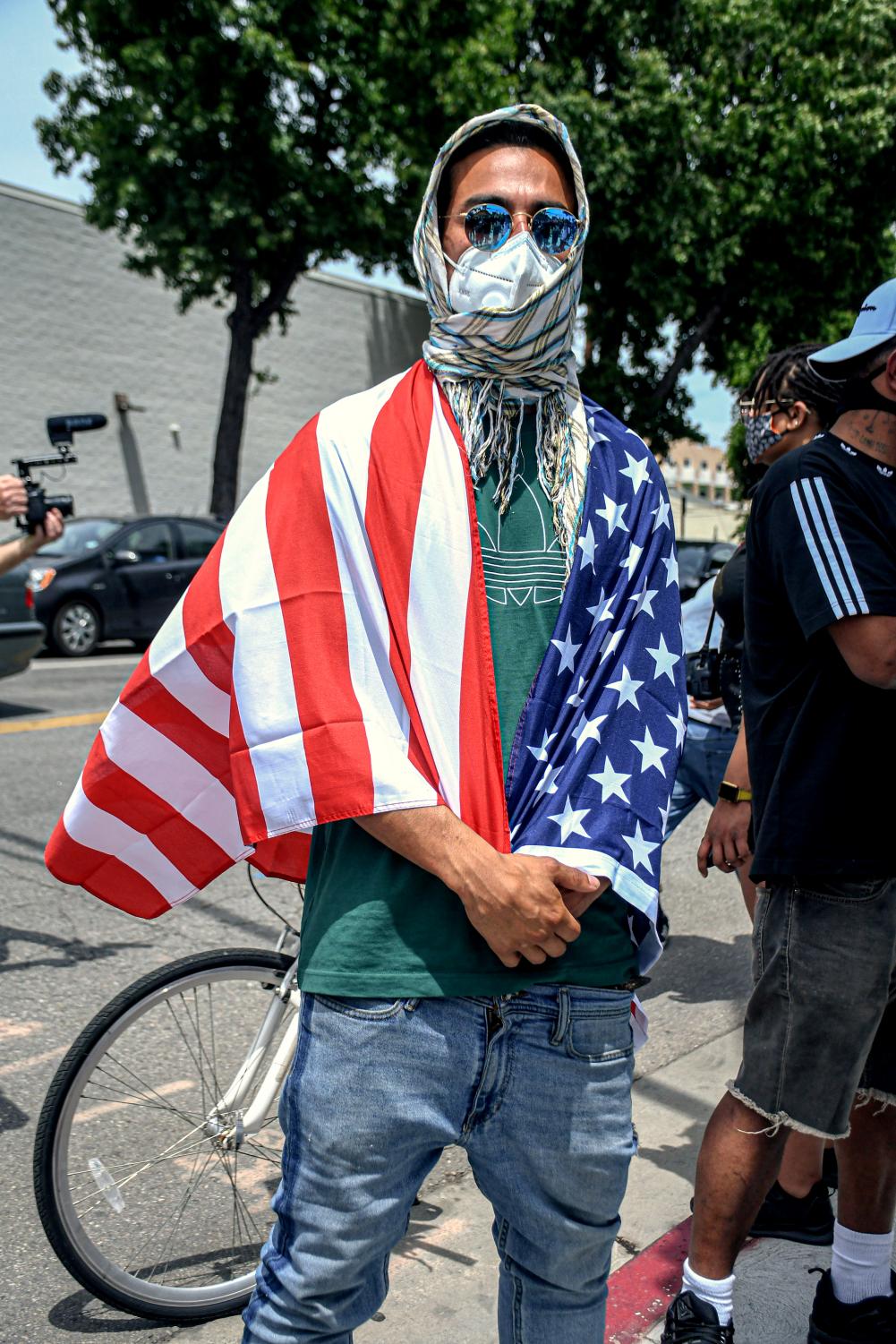 IMAGES: George Floyd protestors at Van Nuys City Hall