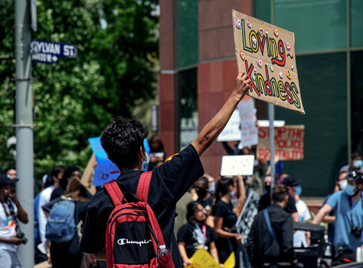 IMAGES: George Floyd protestors at Van Nuys City Hall