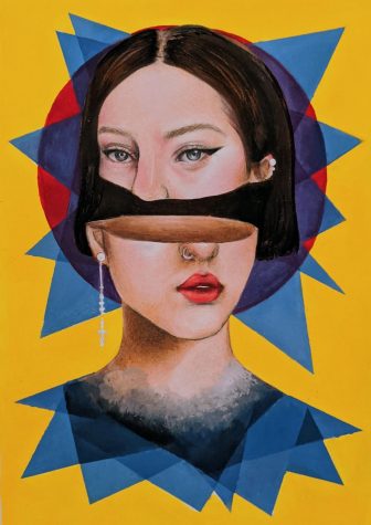 Two halved head, Ayisha Bushra, 11th grade