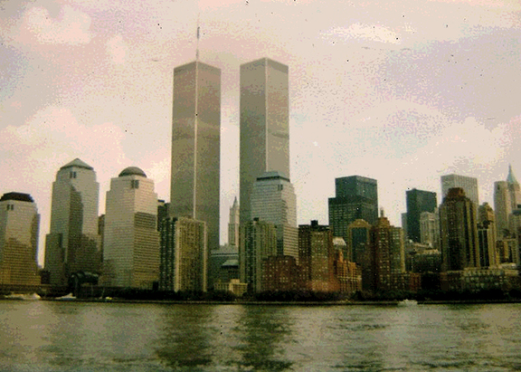 <b>BEFORE THE FALL</b> The twin towers in lower Manhattan in New York City dominated the skyline before the September 11, 2001 terrorist attacks.