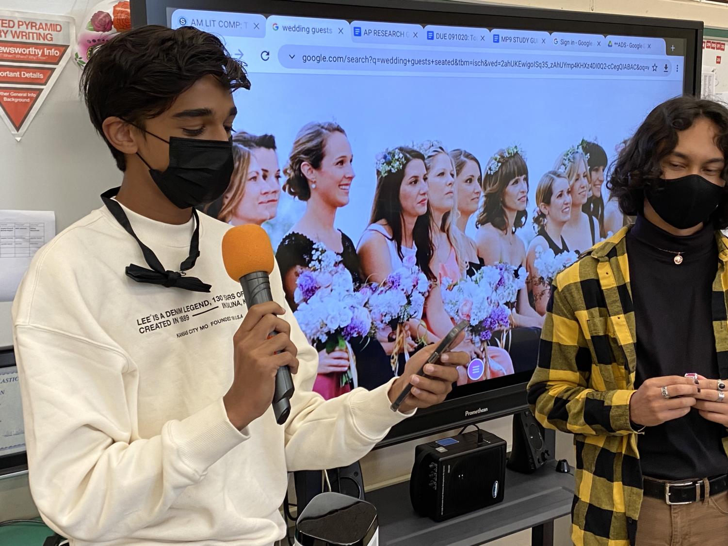 'Here's to the happy couple!': AP Research students marry their research topics
