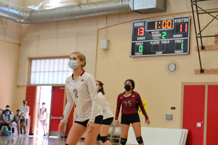 VNHS’s varsity girls volleyball puts up a fight in a tightly contested three set defeat against San Fernando High School on Sept. 13.