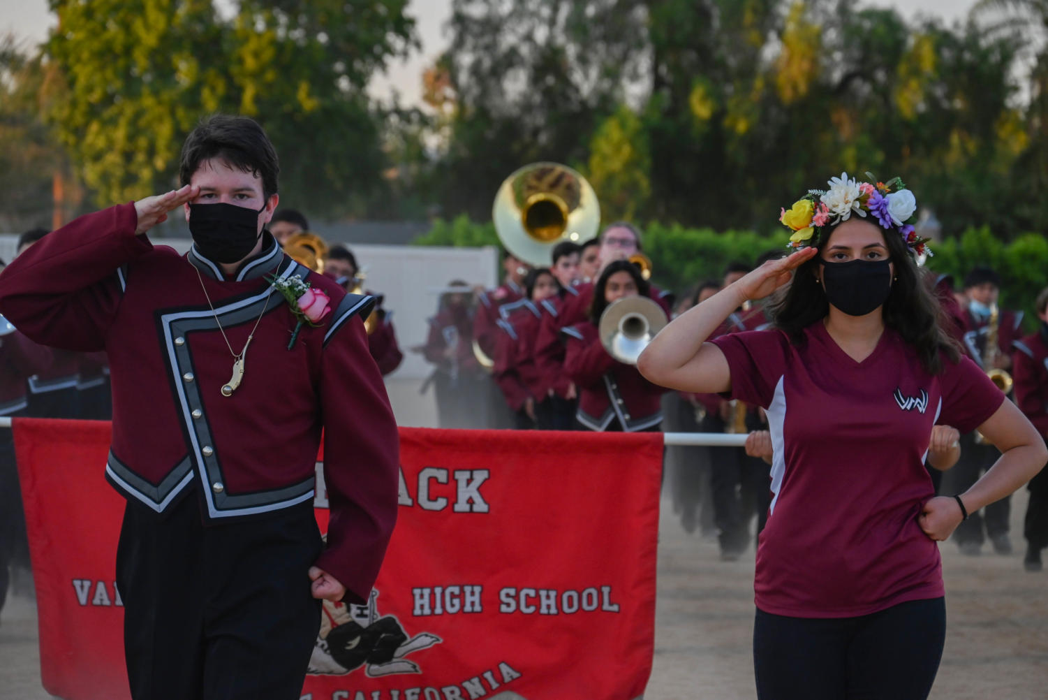 Homecoming highlights: Kicking off the game with a parade