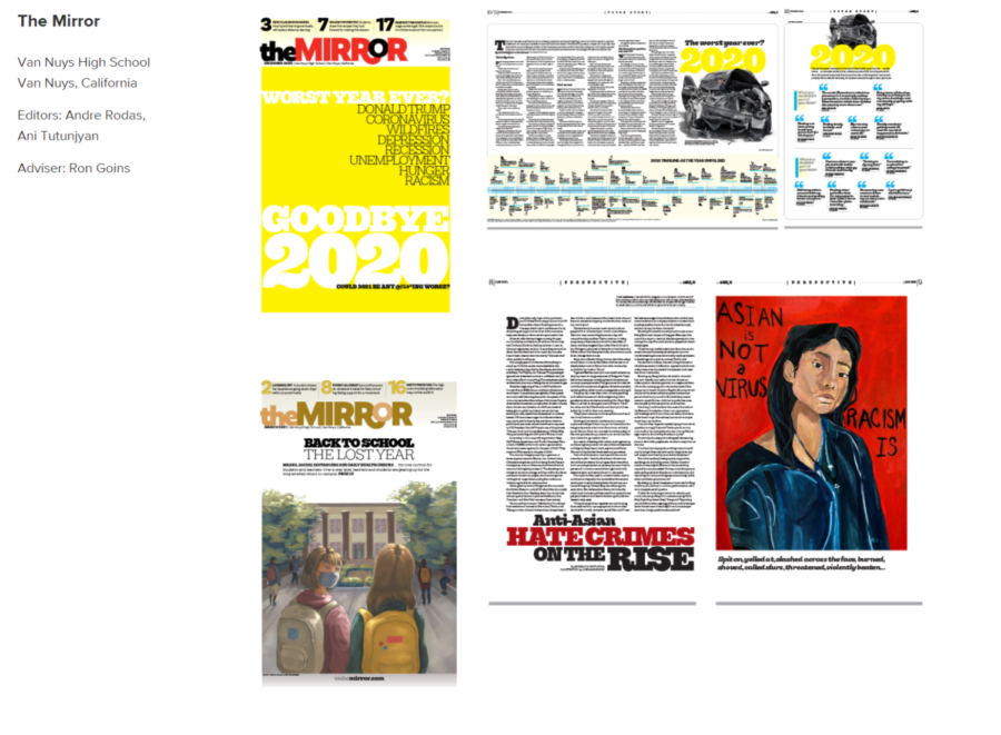 The writing, design and unique illustrations combined to create a newspaper that was recognized as one of the 28 winners out of 66 nominated newspapers. 