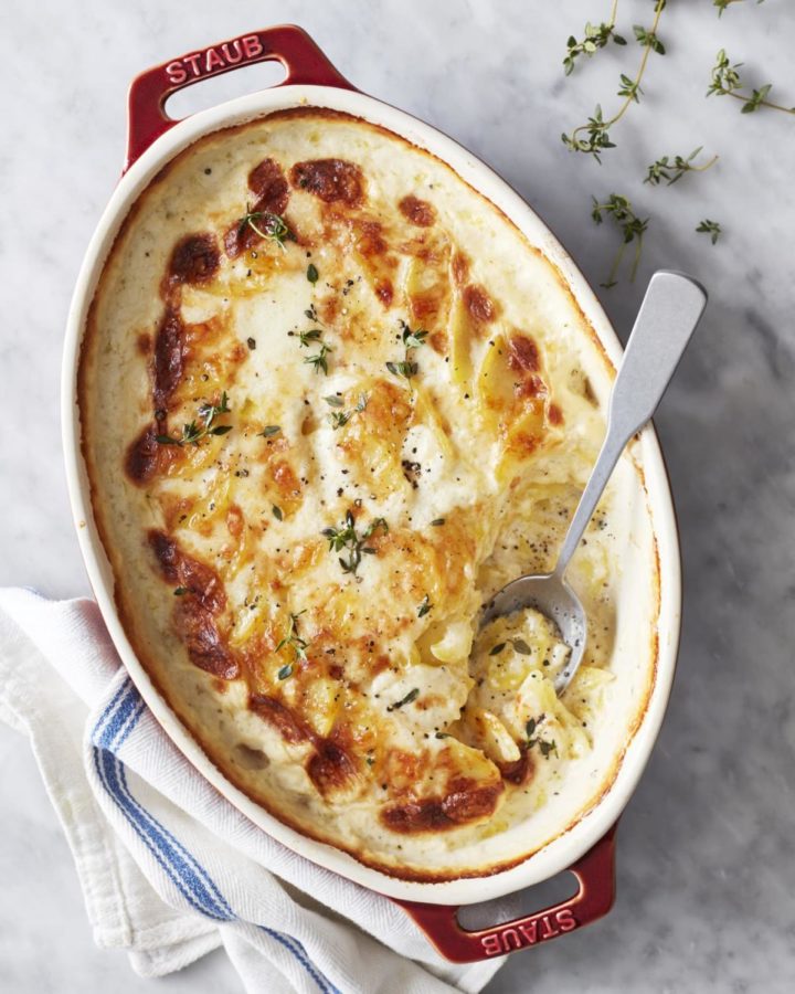 Dauphinoise potatoes: The preparation time for this dish takes approximately 25 minutes, while its cooking time ranges from 40-45 minutes. This potato-based dish can serve around eight to 10 people.
