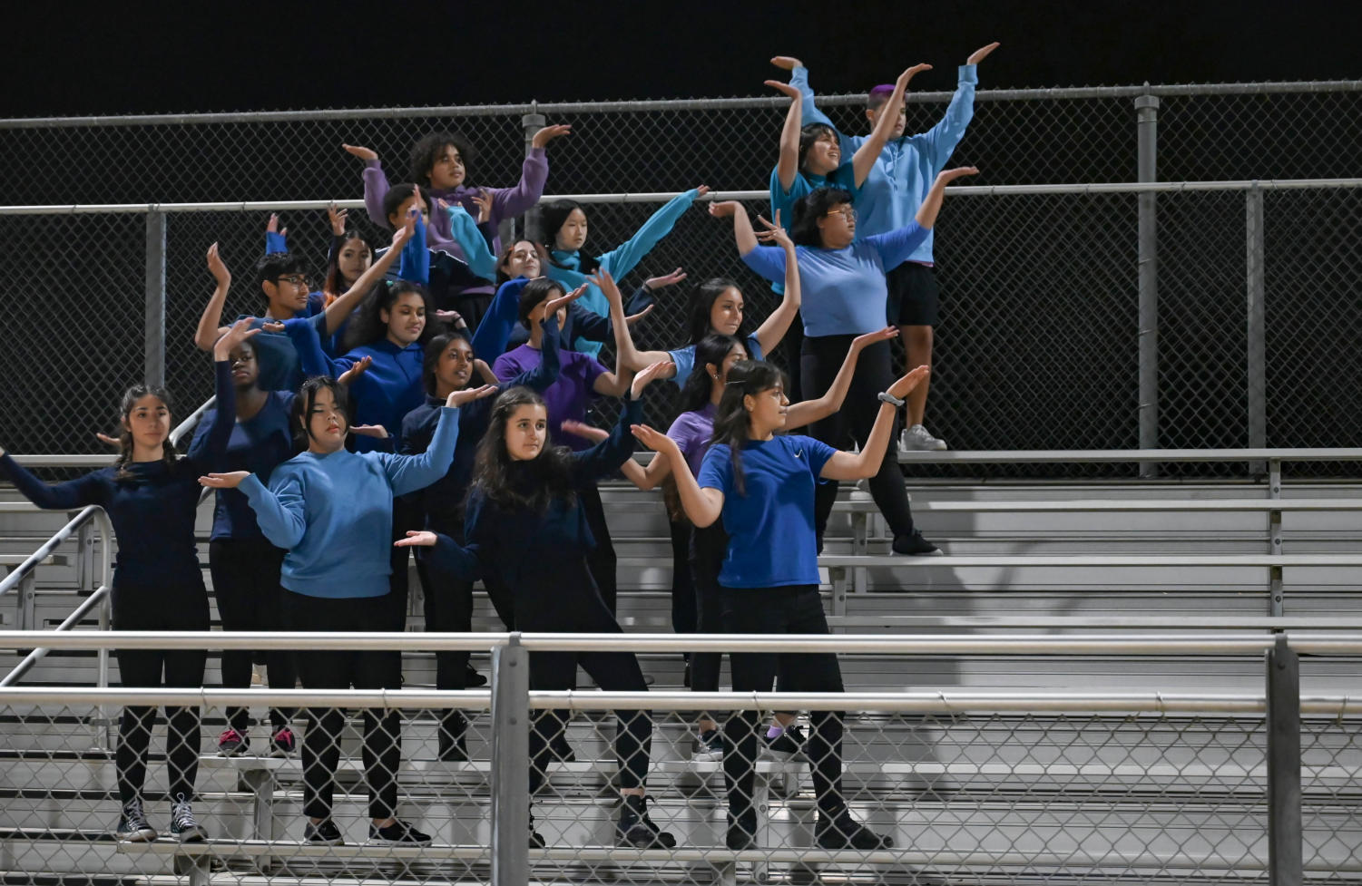 Dancing throughout the campus
