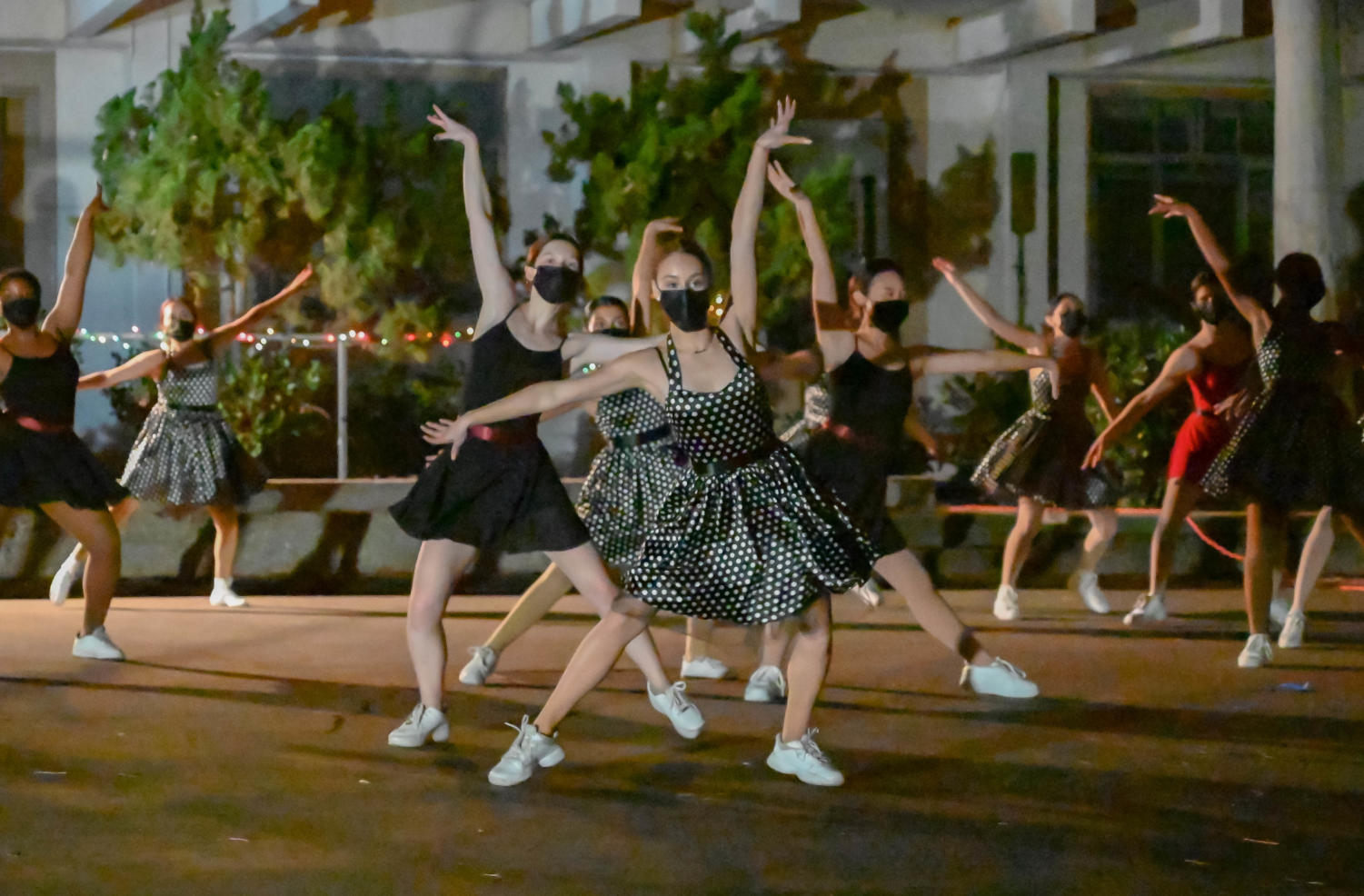 Dancing throughout the campus