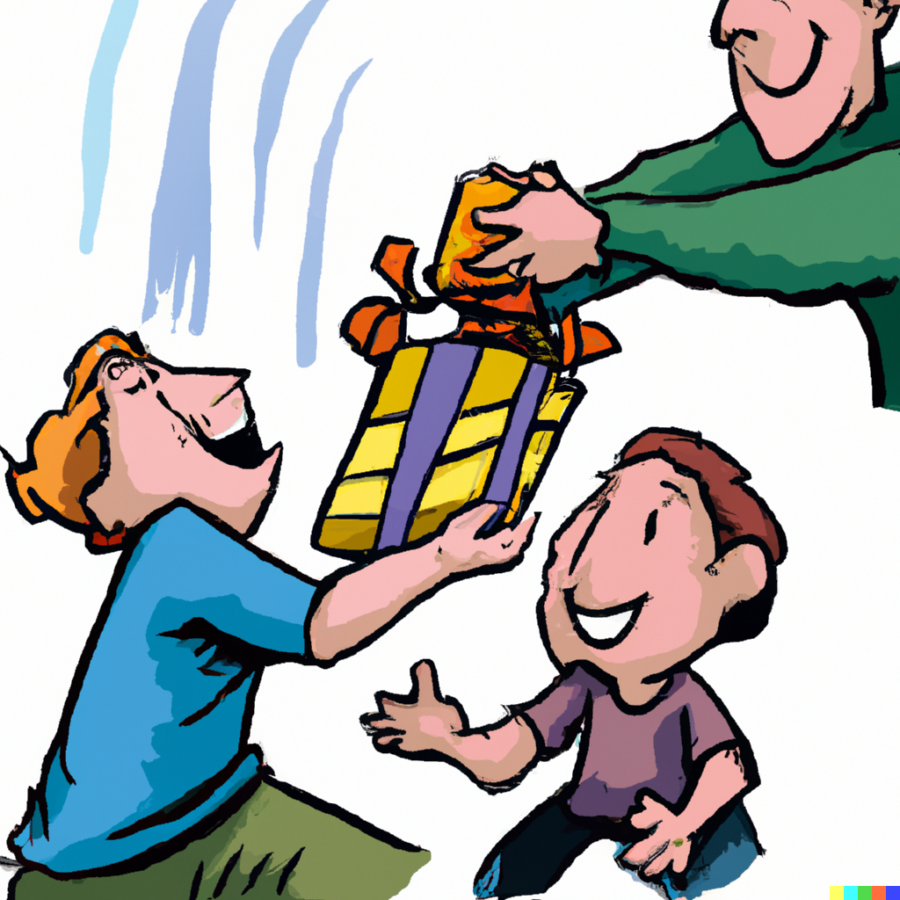 giving gift clipart