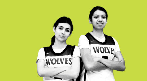 Girls basketball players Katya Tapia (L) and Jazmin Alejandre are tight on the court as well as off.