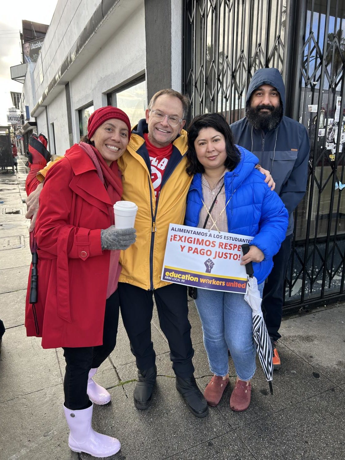 Still striking: Teachers stand strong on day two of walkout.