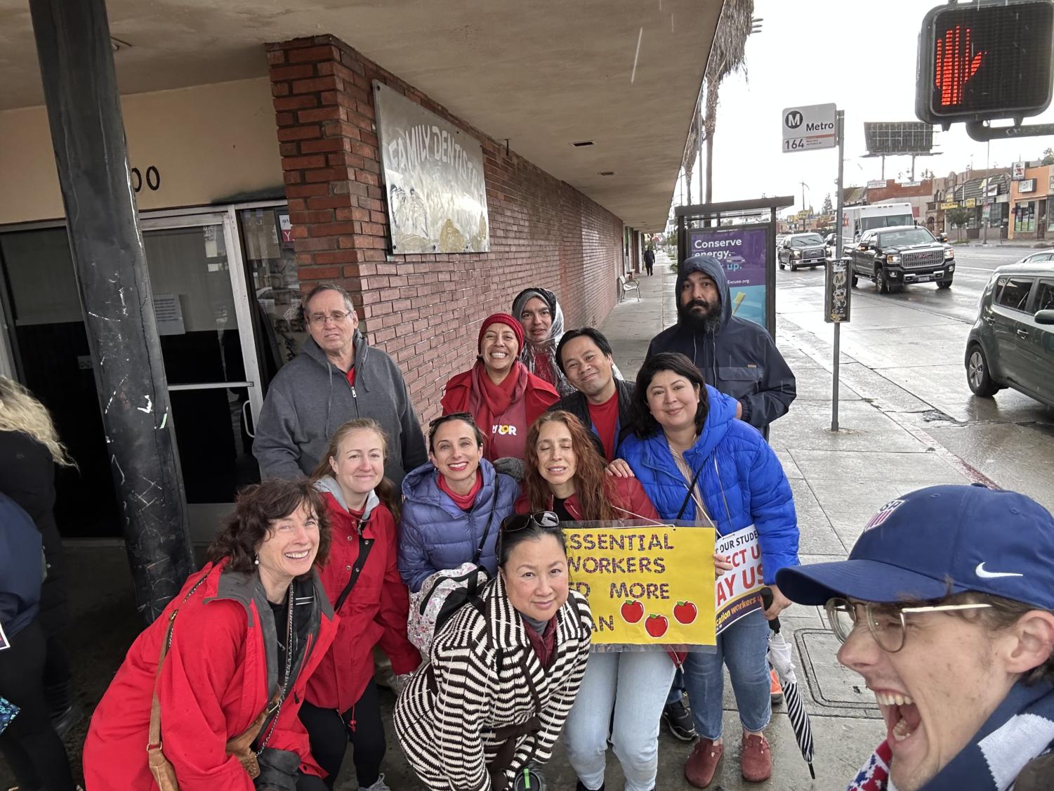 Still striking: Teachers stand strong on day two of walkout.