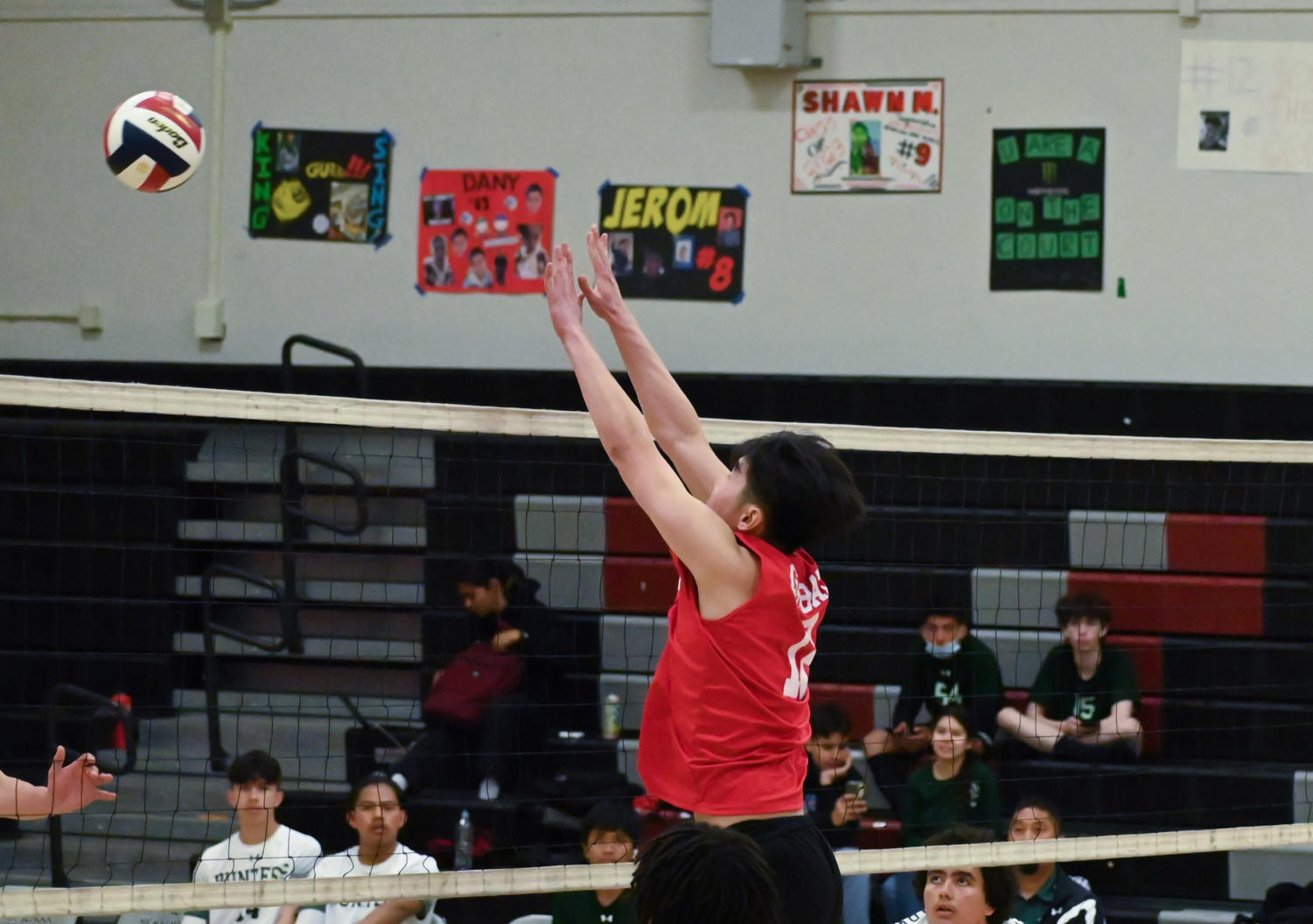 Boys volleyball secure a win on their senior night