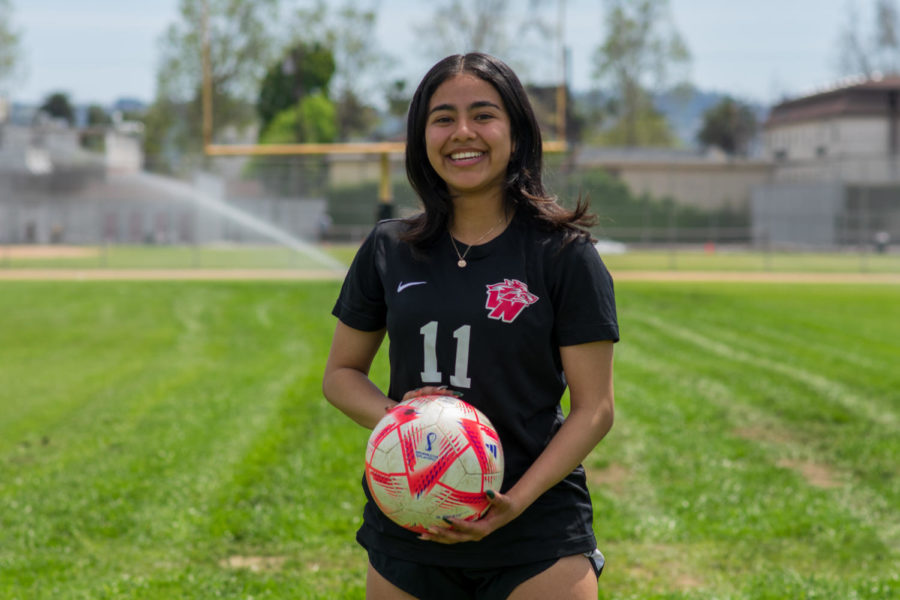 FIVE-STAR WONDER: Senior Joselyn Giron has held a passion for sports since she was six, with her most recent endeavor being basketball.