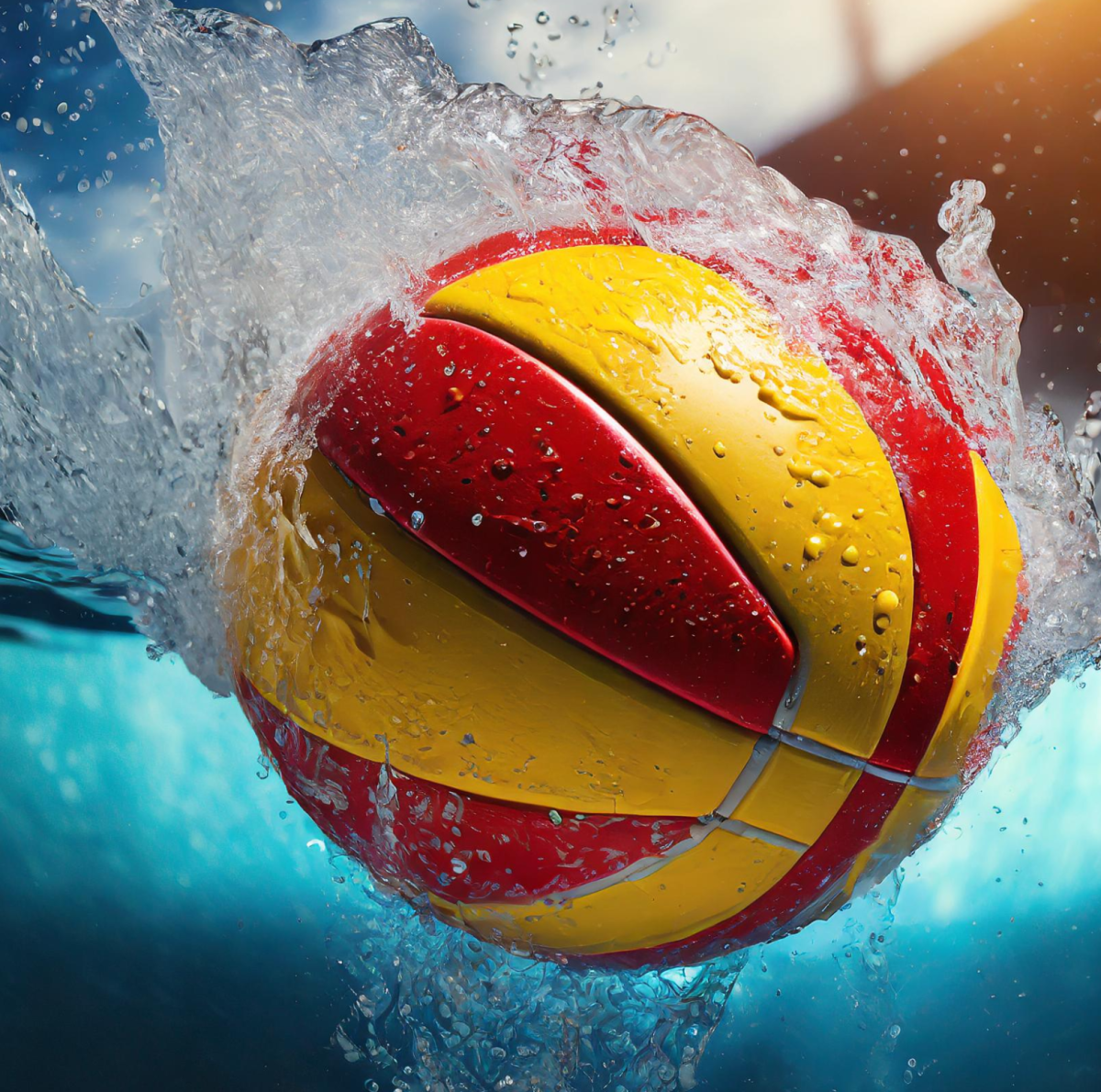 Girls water polo team cant get traction; goes under a third time in a 20-9 loss to Birmingham. | ADOBE FIREFLY