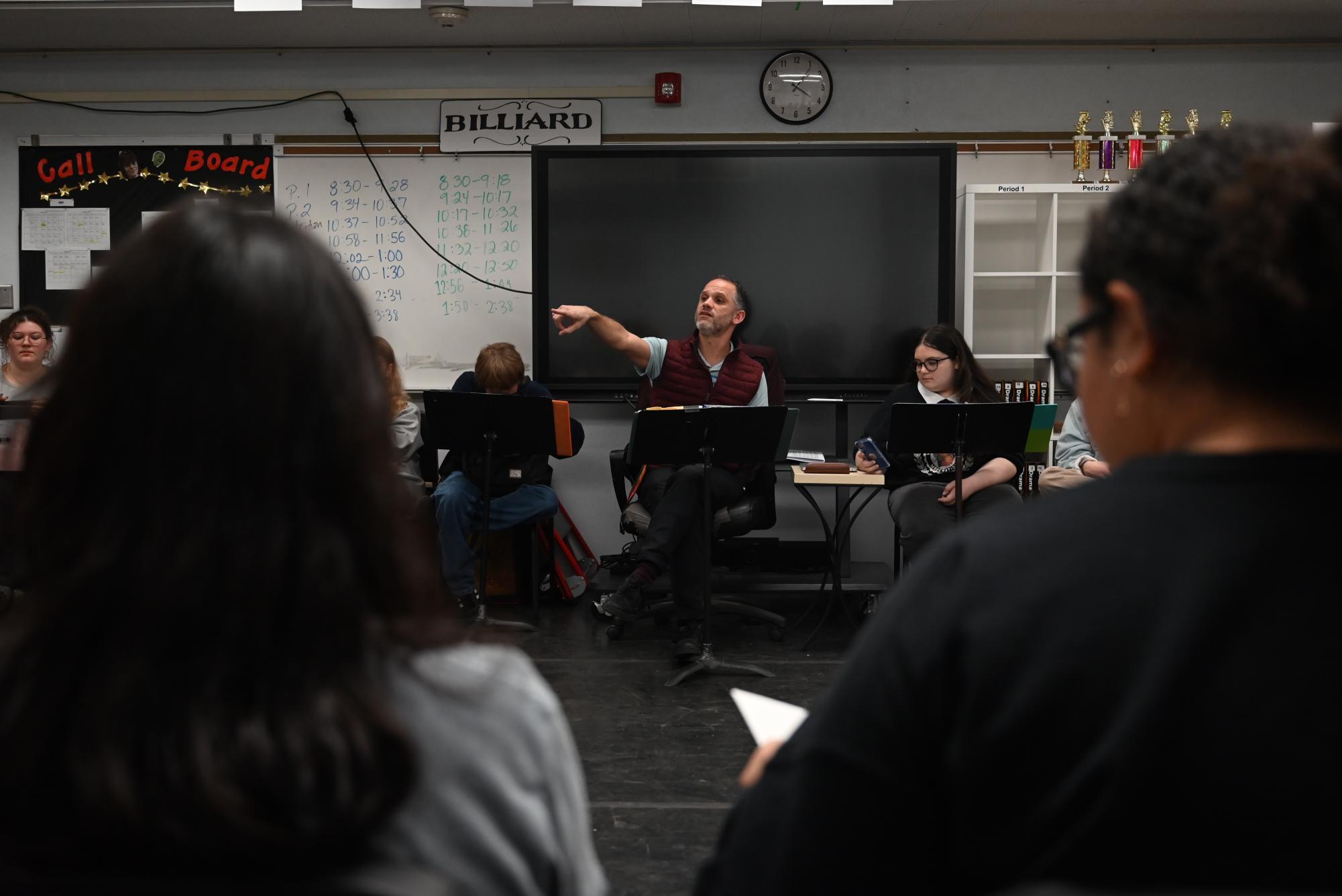 From now until mid-March, the VNHS Theater Company will be rehearsing for the spring musical “Sweeney Todd.” During their first week, the cast and crew began rehearsals.
