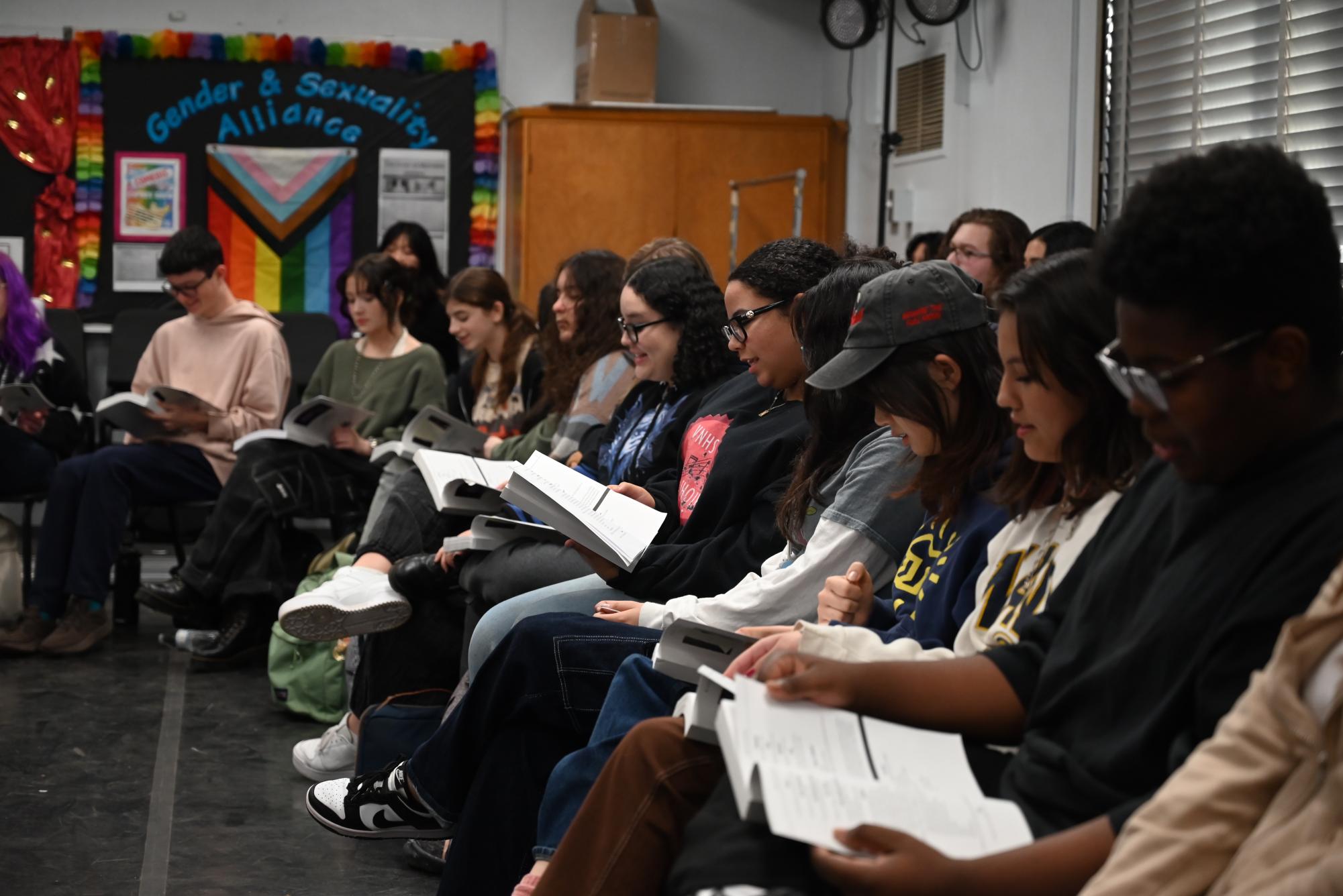 From now until mid-March, the VNHS Theater Company will be rehearsing for the spring musical “Sweeney Todd.” During their first week, the cast and crew began rehearsals.
