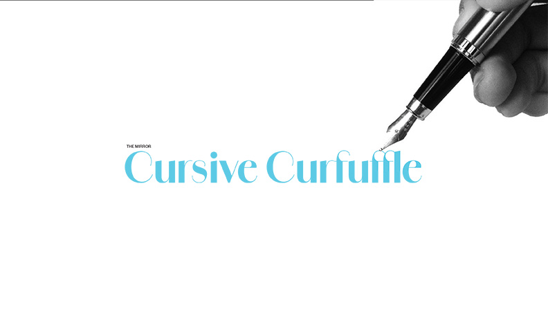 INFOGRAPHIC - Cursive Curfuffle
