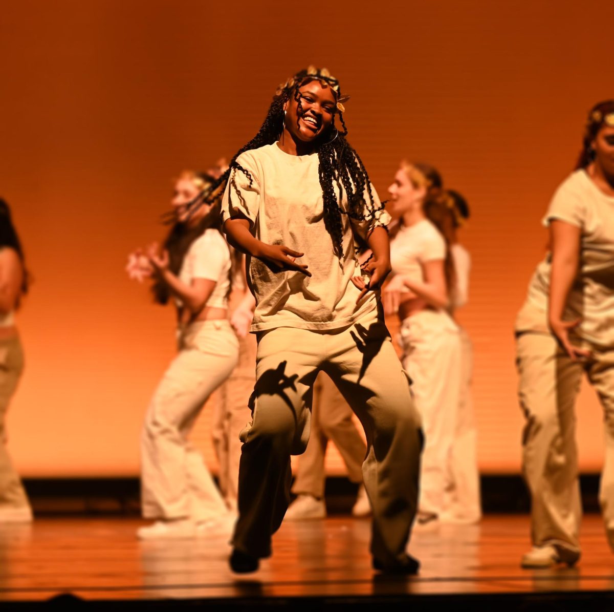 In an energetic and crowd-pleasing hip-hop number, dance company member Ocean Threats stands center stage, showcasing her passion for what she does.