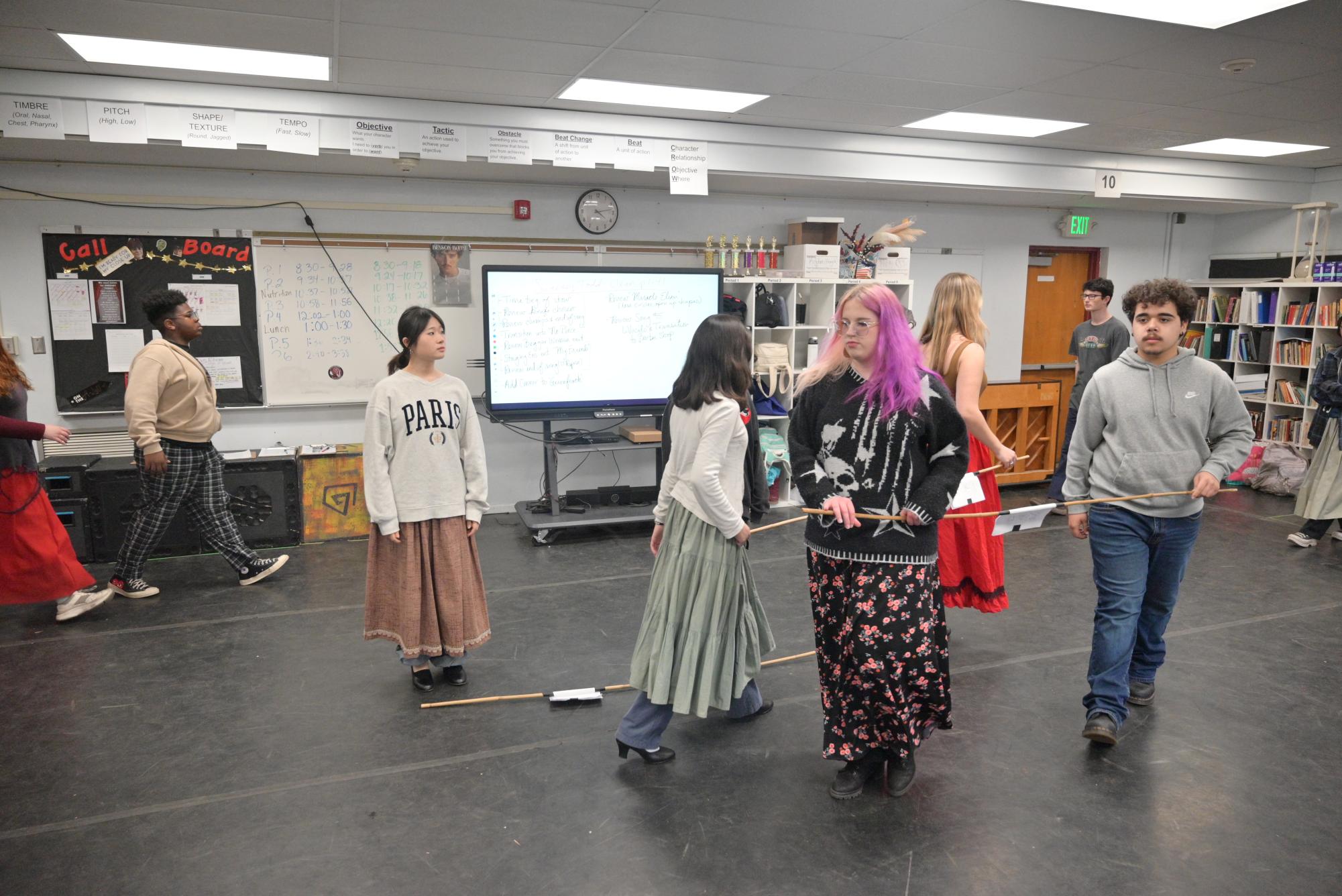 This week, the cast and crew of “Sweeney Todd" continued to put the finishing touches on the whole show, doing costume fittings, full run-throughs and integration of props.
