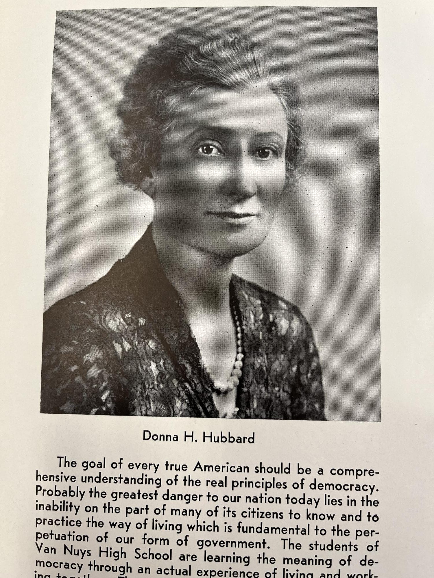 This Women’s History Month, Donna Hubbard stands out as the mature, wise and compassionate former principal of the school. 