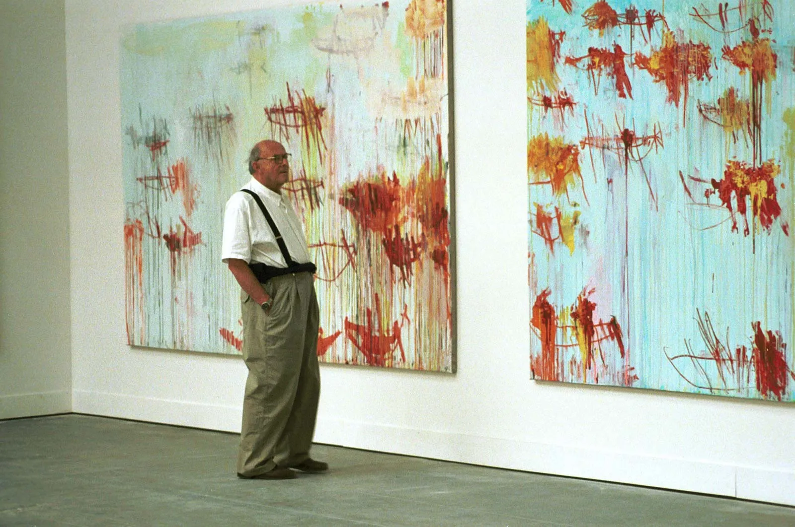 Cy Twombly painted…red squiggles?