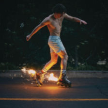 The debut album from Benson Boone: Fireworks & Rollerblades