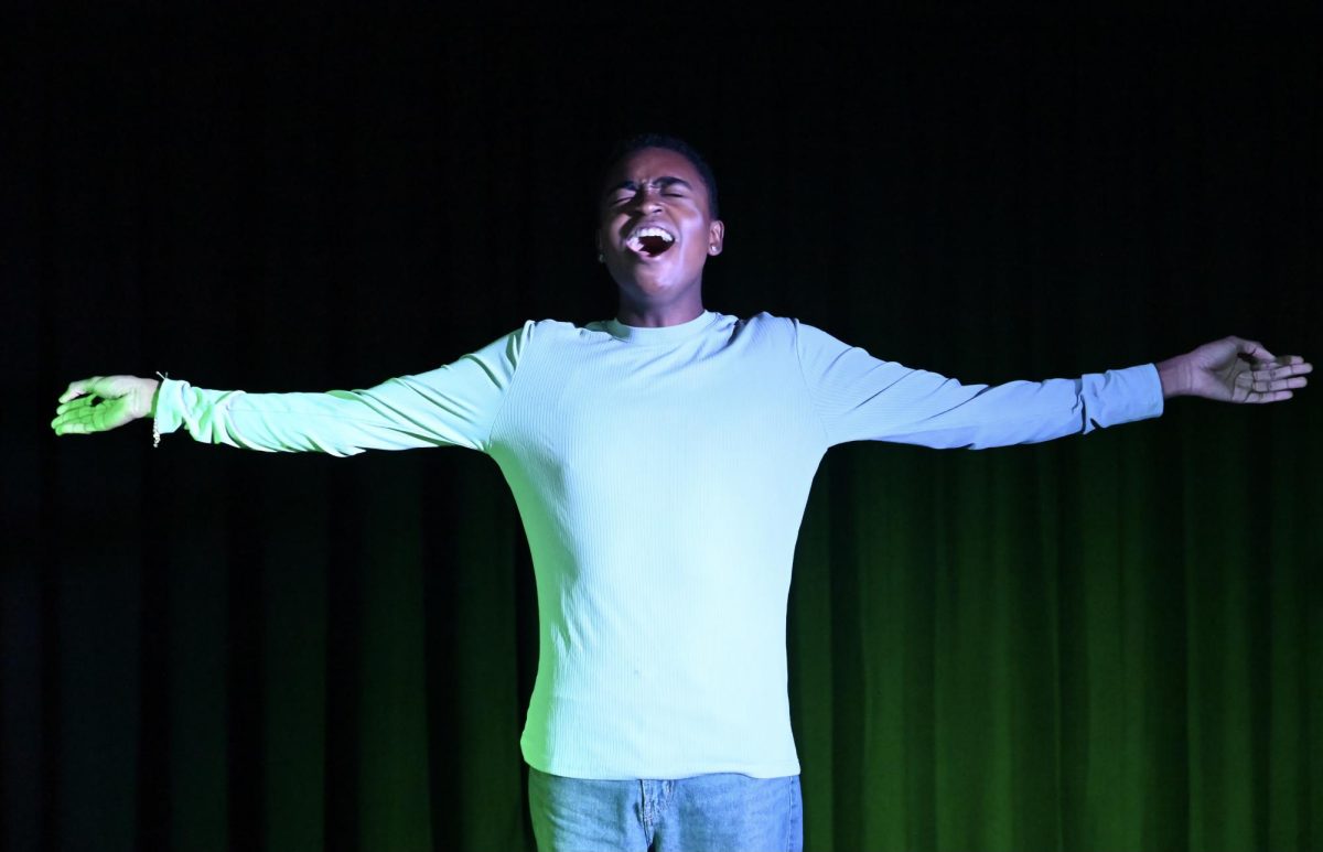 Senior Xavier Martin-Porter let his voice fill the theatre, performing "My Man" from "Funny Girl".