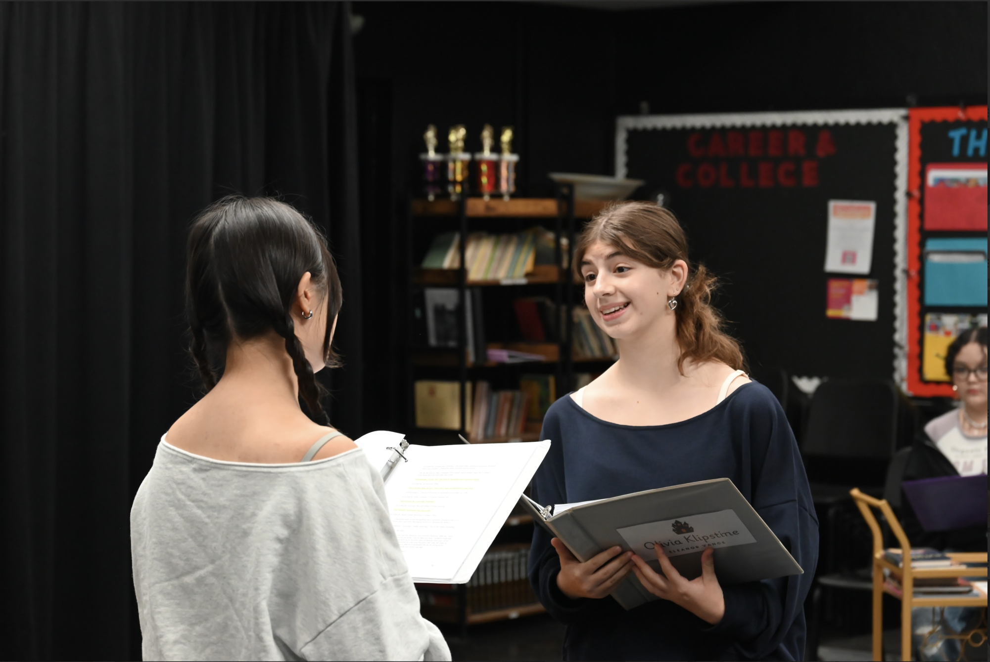 With five weeks until opening of this year's fall play, tensions are high to get the show blocked.