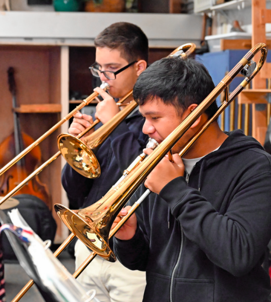 Suddenly, over 200 students across the music department have been forced to come together, pushing the music department forward. 