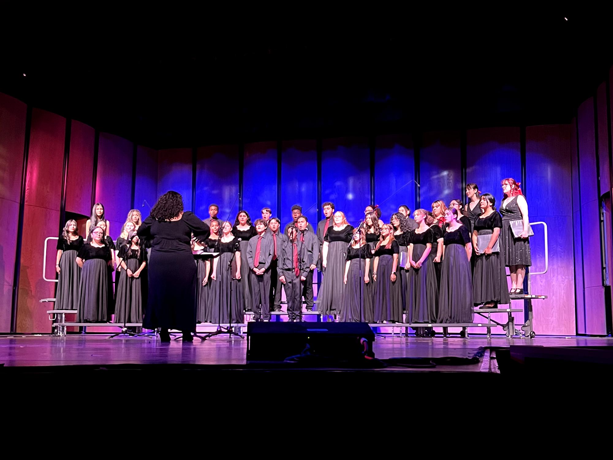 All three choir periods combine to sing the show's finale song, "Ad Astra," a latin choral piece. The song gives a message of hope and moving forwards, with its title meaning "to the stars."