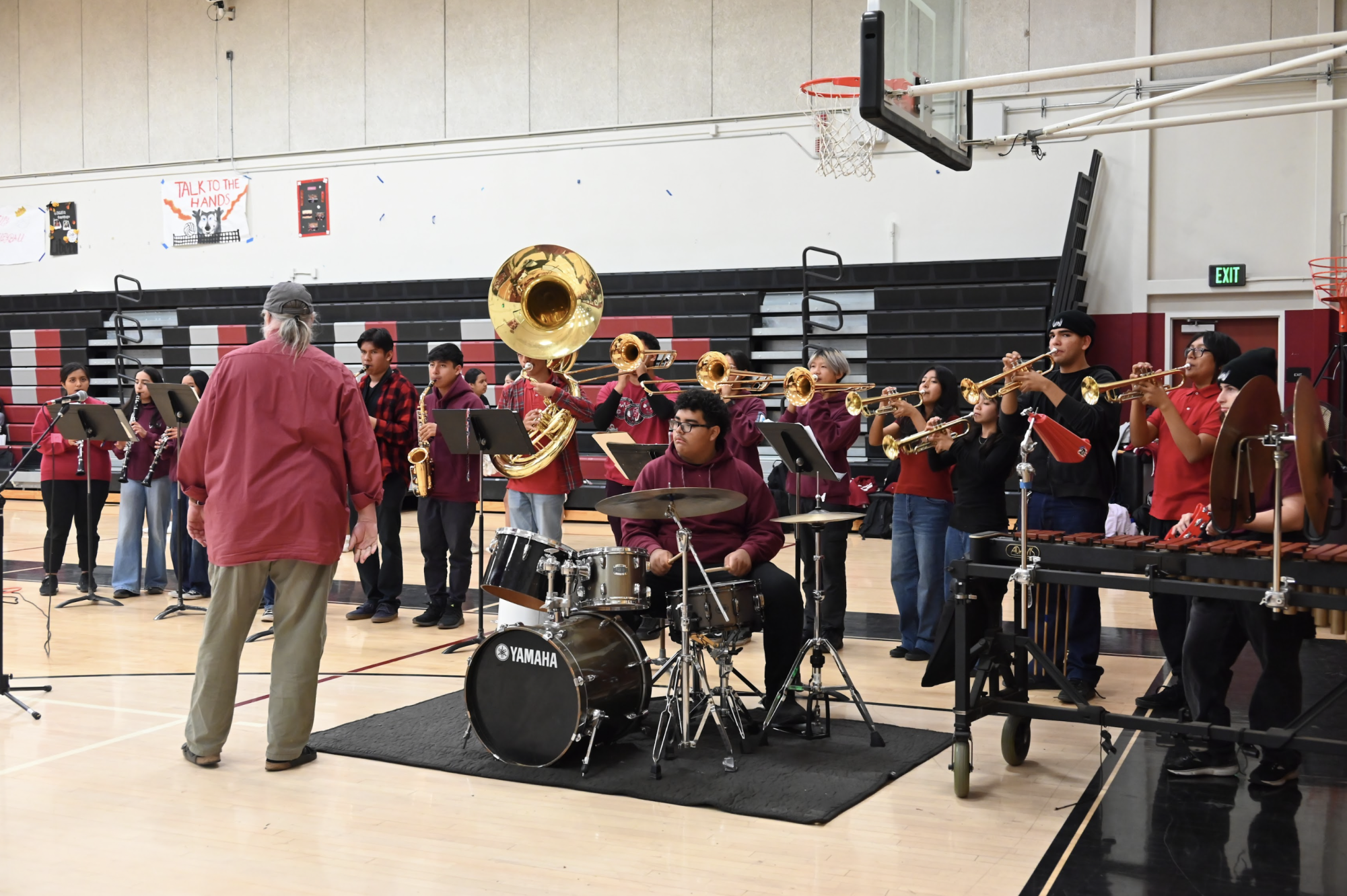 The school gathered to celebrate seniors across campus for this month's student pep rally, hosted by ASB. 