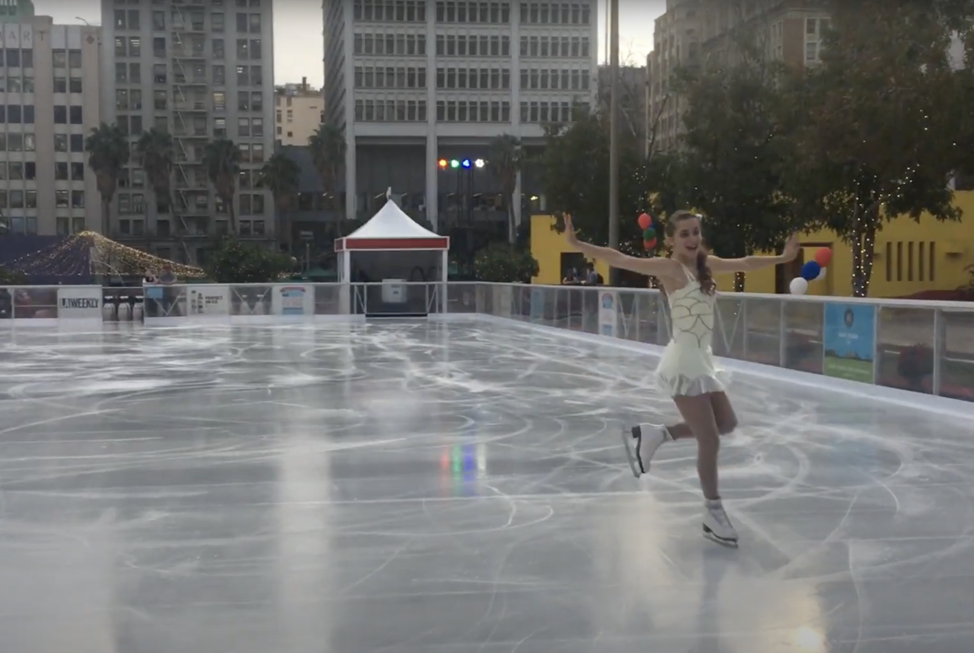 Ice Skating at Pershing Square