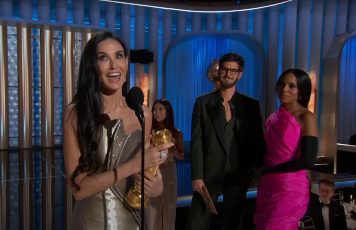 Demi Moore finally wins big at Golden Globes after 45 years