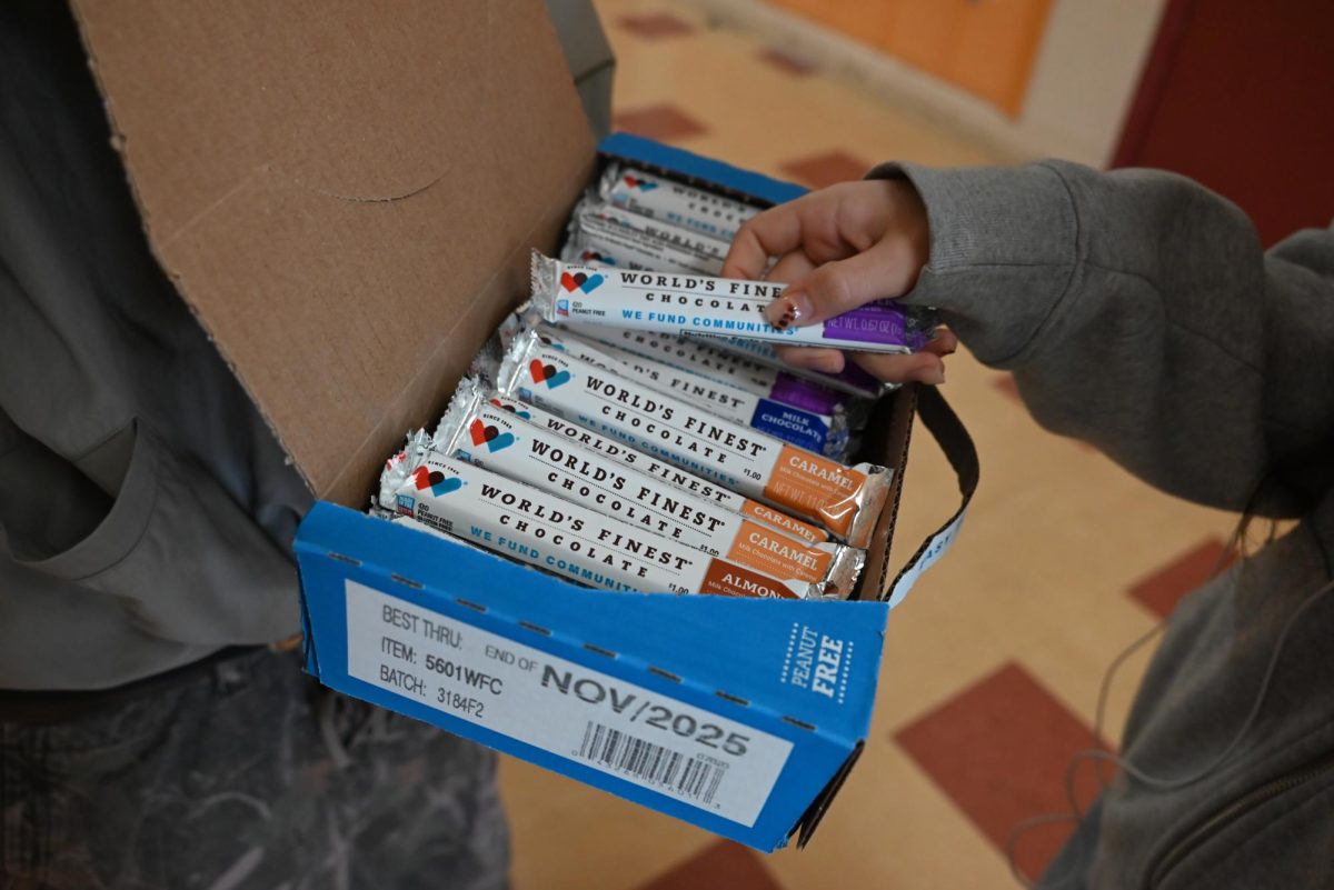 Students across campus are currently selling worlds finest chocolate bars for one dollar, in hopes of funding their trips to bio and math camp later this semester.