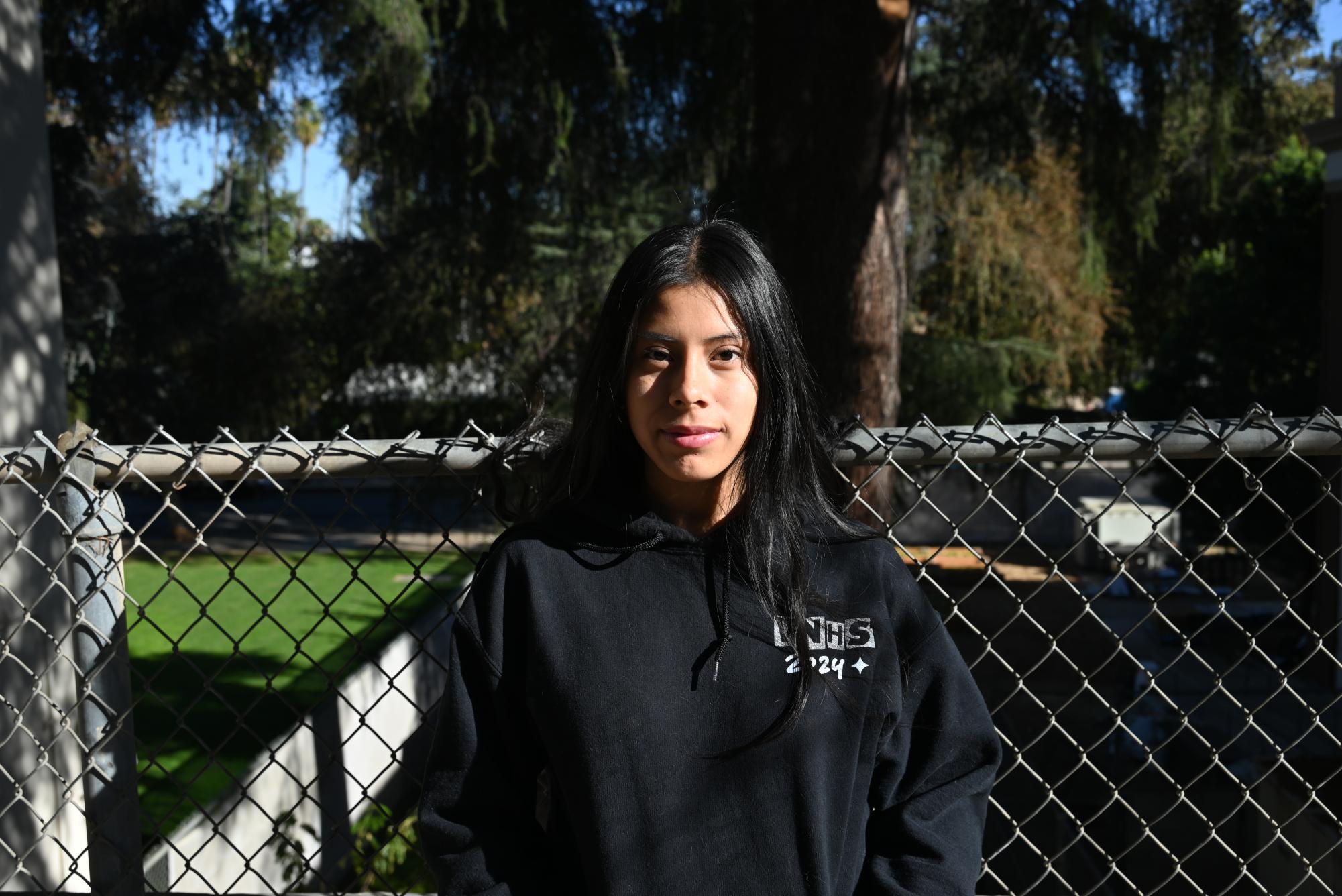 Senior Camila Santiago, libero of the Van Nuys volleyball team, emphasizes the need for a strong mindset while playing. 