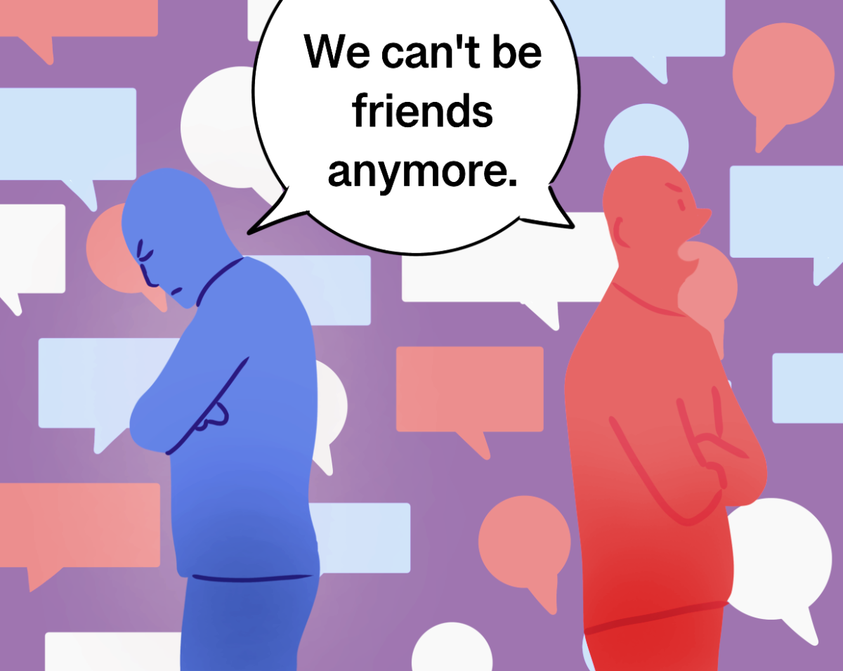 Friendships are put at stake with the increasing polarization of today's politics. With no acknowledgment of the nuances of the other side, people are ending friendships out of strong generalizations.