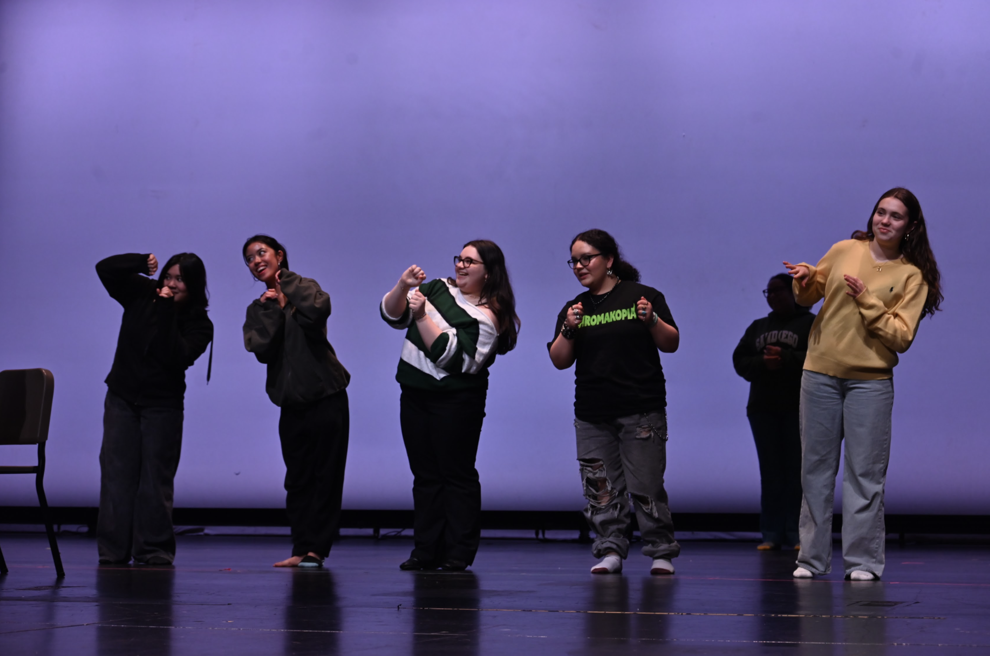 The "Mamma Mia!" cast at Van Nuys High School embraces the challenge of mastering music and dance routines, showcasing dedication and teamwork as they prepare for the March opening.