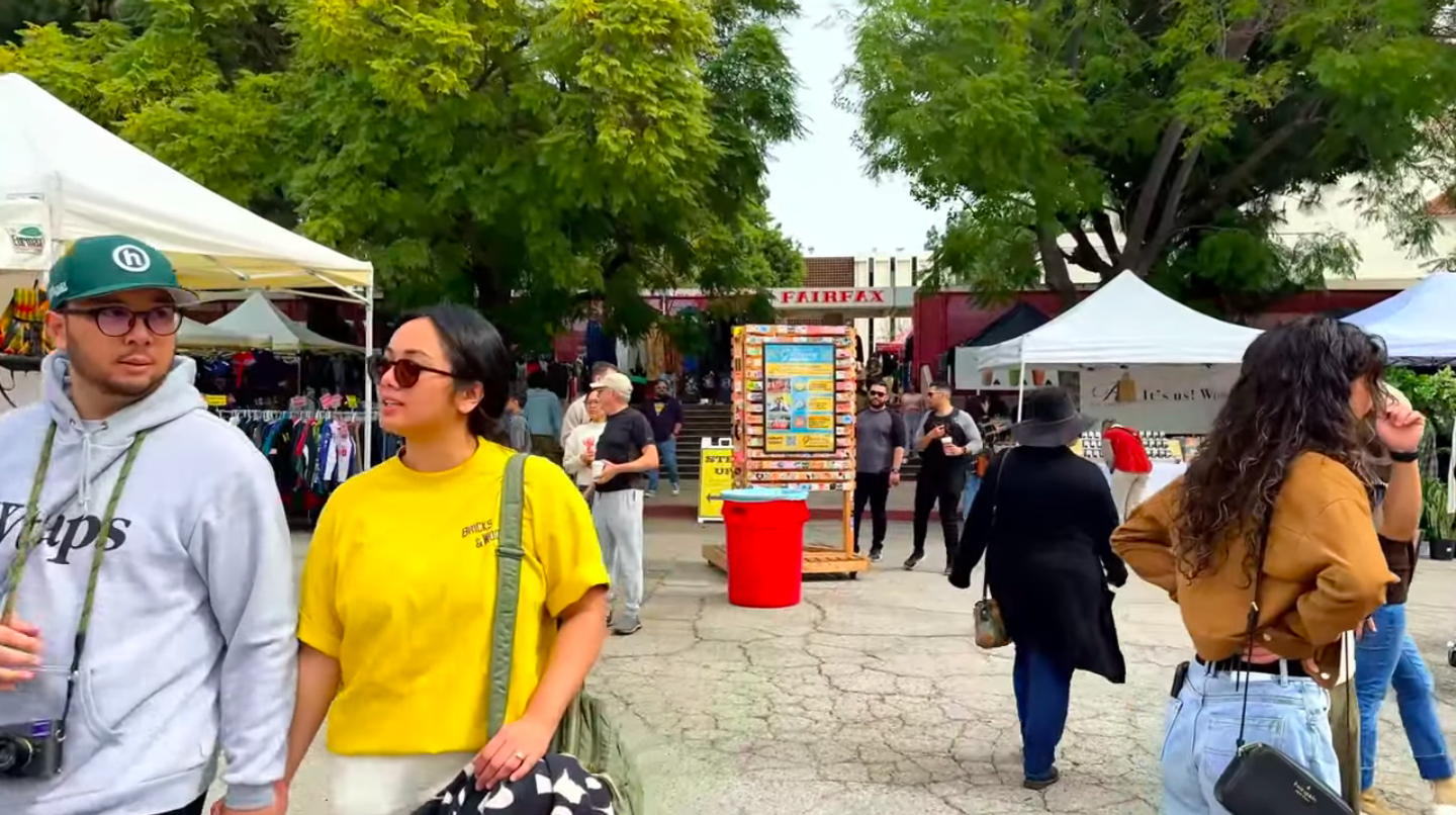 Treat yourself to a shopping spree at the Melrose Trading Post, where local vendors sell vintage clothing, handmade jewelry, crafts and more. 