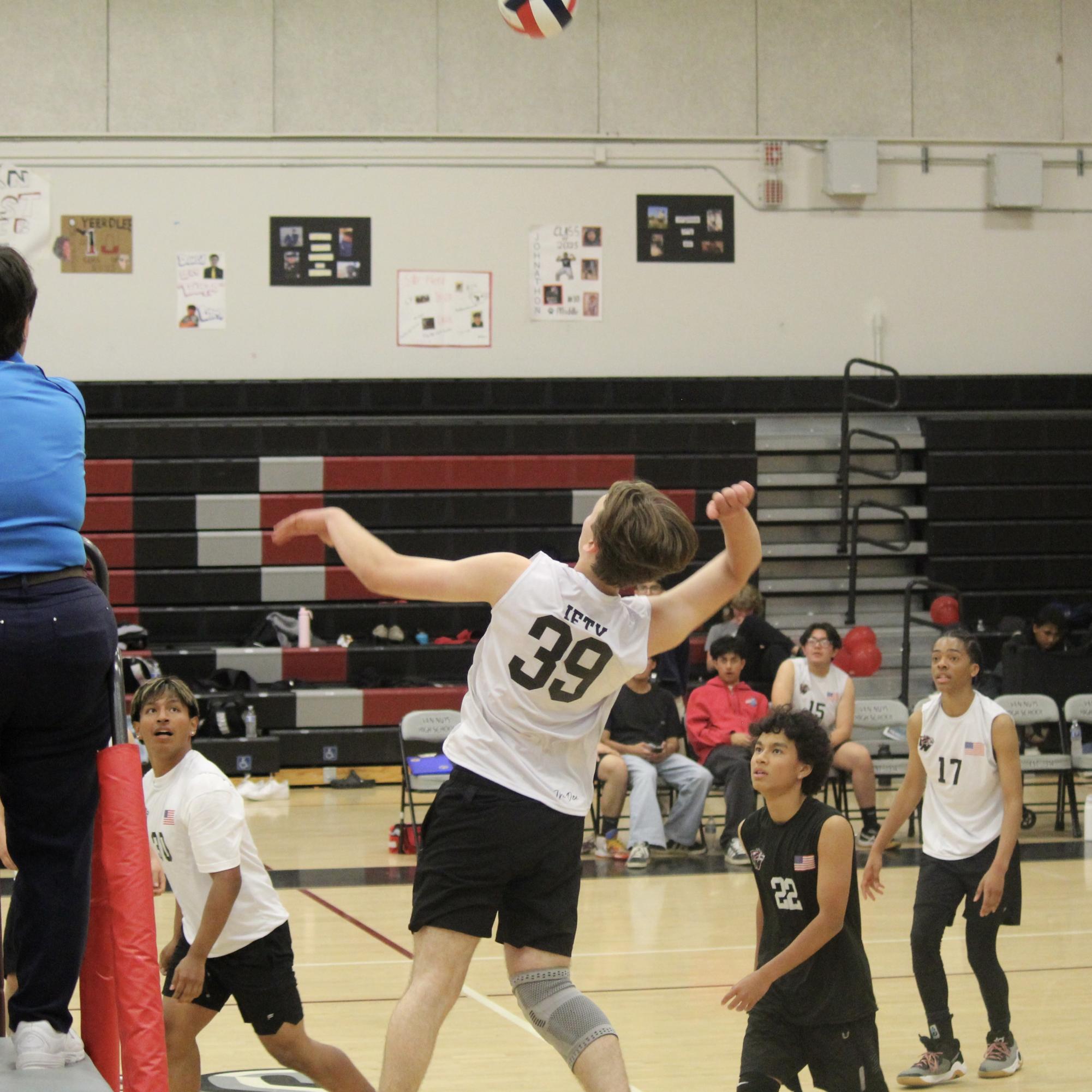 The Van Nuys boys' varsity volleyball team celebrated senior night with a 3-0 victory over Reseda, marking the end of a memorable journey filled with camaraderie and triumph.