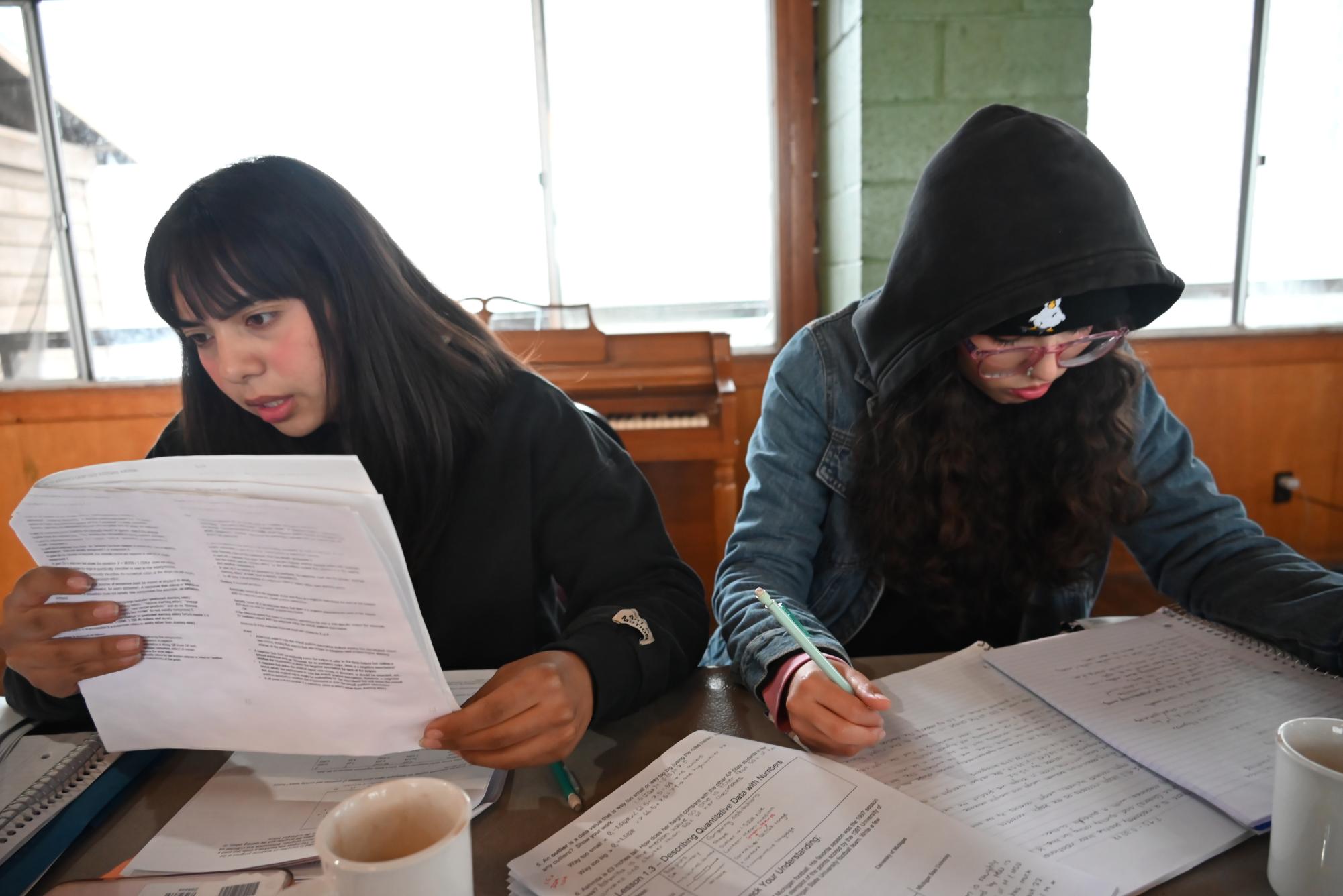 Students at a math camp in Frazier Park engage in lessons, practice exams and nature walks, enhancing their math skills amid the park's snowy beauty.