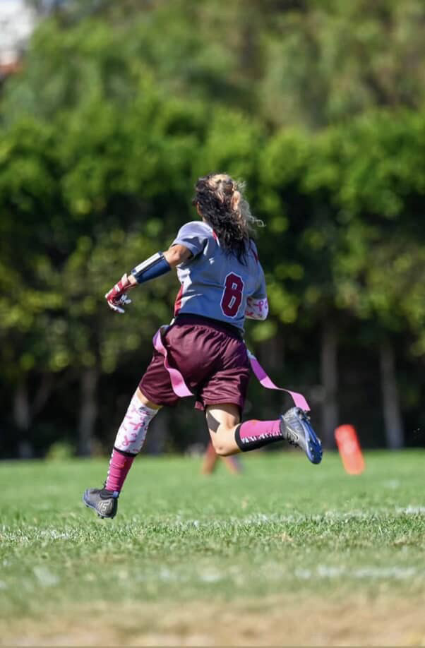 Alessandra Sabillon (#6) gives it her all. A showcase of the Wolves' determination and effort. VNHS Yearbook | Luis Torres