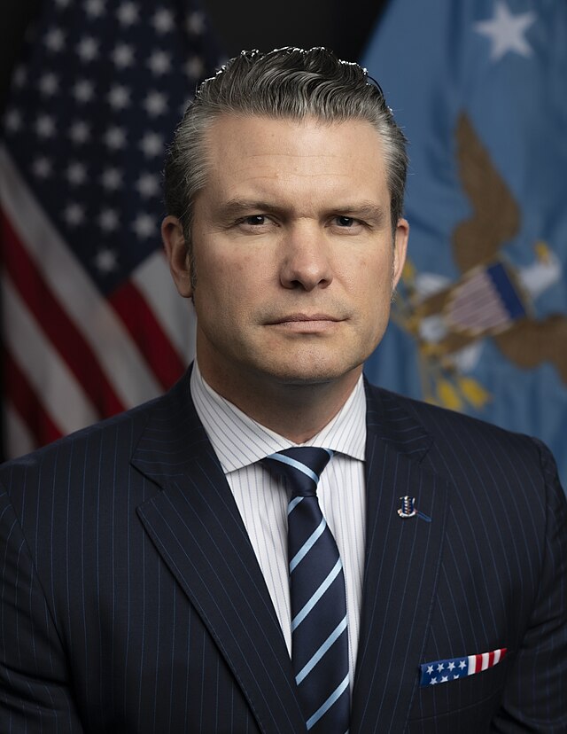  Discriminative Defense  29th Secretary of Defense Pete Hegseth Official Portrait