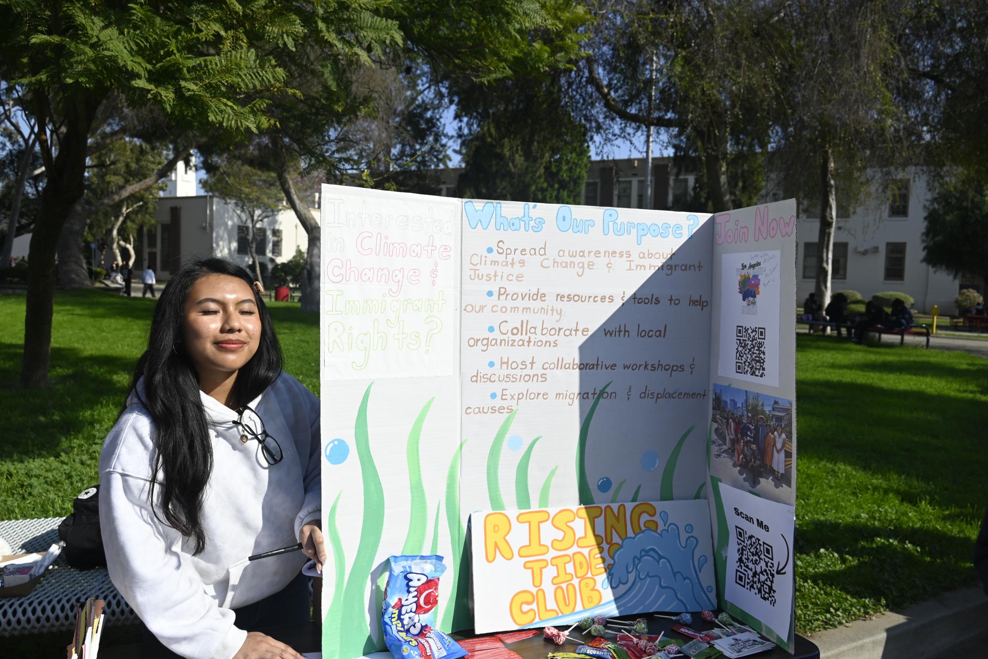 At Club Rush at Van Nuys High School on Jan. 23 the eye-catching booths drew students and teachers to various clubs. Groups shared goals and accomplishments, from fighting climate change to supporting to performing arts magnet. These moments show how clubs help students find their place and build community. View the following photo story to see some of the clubs that were present at the event.
