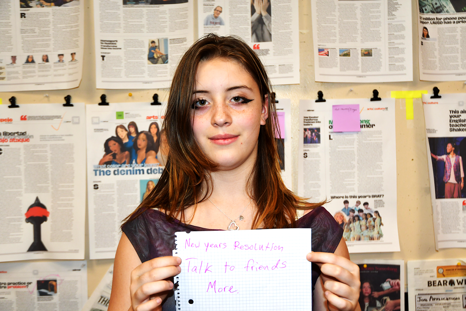 With a new year comes new habits, Van Nuys High School students share their resolutions—from mental health to academic hustle.
